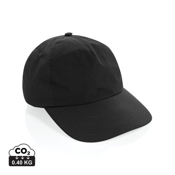 KENTO URBAN RCS recycled nylon 5 pnl adventure baseball cap - Black