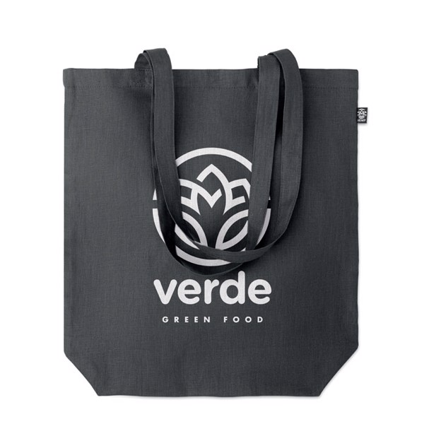 Naima Tote hemp shopping bag 200 g/m² - Black