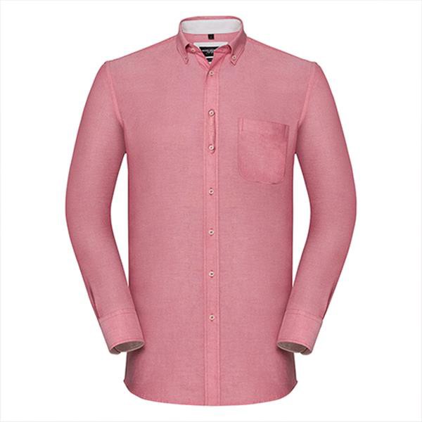 Camisa Oxford Manga Comprida 140G - 100% Algodão - Azul Marinho / S