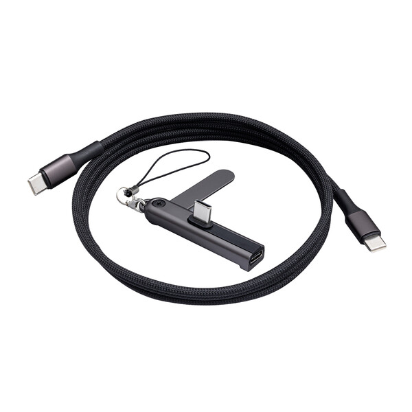 Câble de Recharge avec Support PORTHAM CABLE - noir