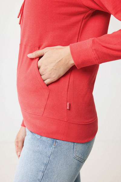 Sweat à capuche en coton recyclé Iqoniq Jasper - Luscious Red / XXXL