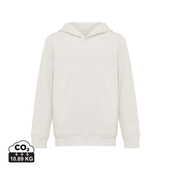 Dětská mikina s bočními kapsami Iqoniq Yengo z rec. bavlny - Ivory White / 1112