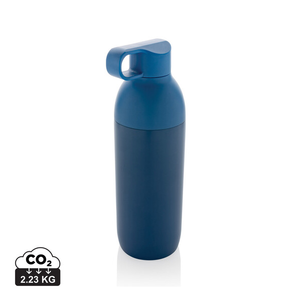 Bouteille iso 540ml en acier inoxydable recyclée Flow RCS - Bleu
