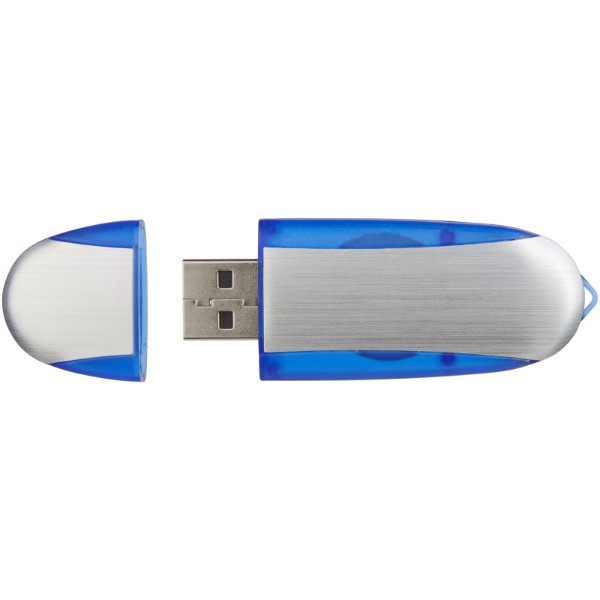 USB stick Oval - Dark Blue / Silver / 32GB