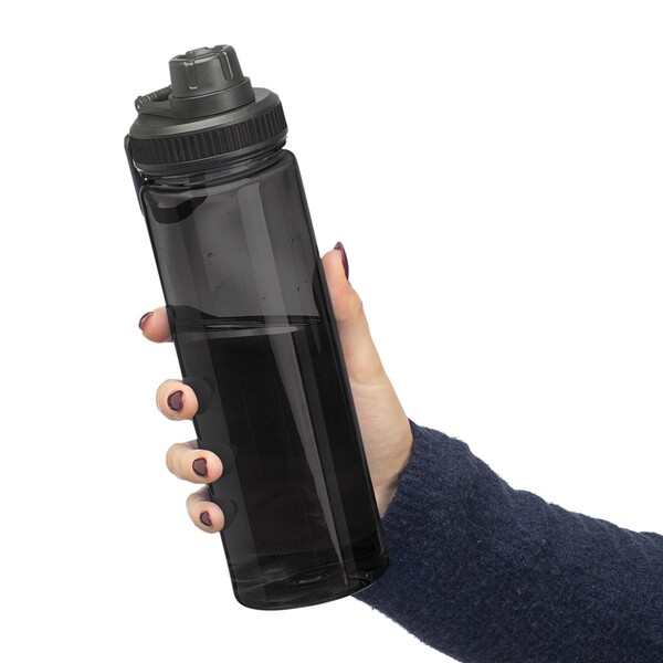 Fľaša na pitie z rPET (750 ml) Olivian - Čierna
