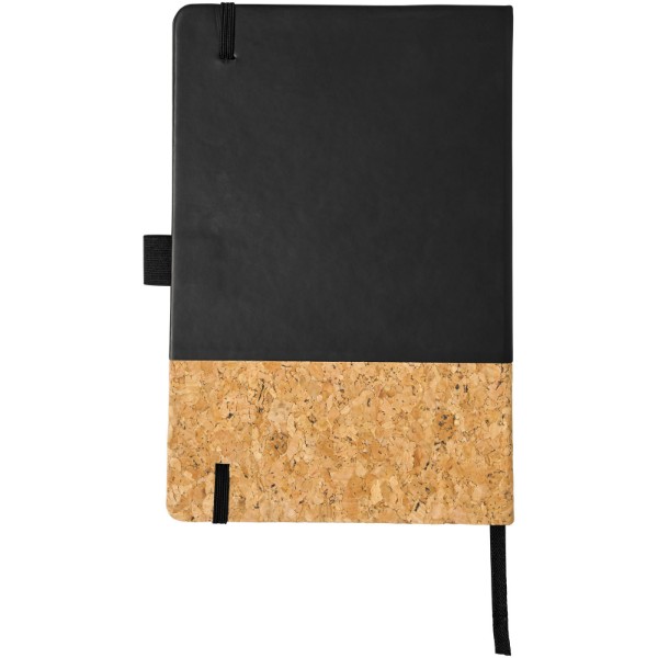 Carnet de notes A5 thermo PU en liège Evora - Noir