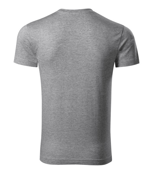 Tričko Pánské Malfini® Slim Fit V-Neck - Tmavě Šedý Melír / 2XL