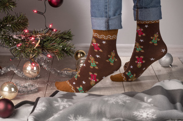 Socks set FELIZ - brown