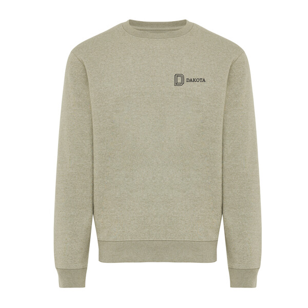 IQONIQ Torla recycled cotton crew neck - Light Heather Green / M