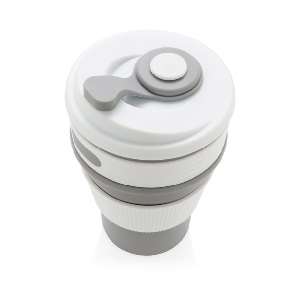 Zložljiva skodelica Xd Collection, 350 ml silikon - Siva