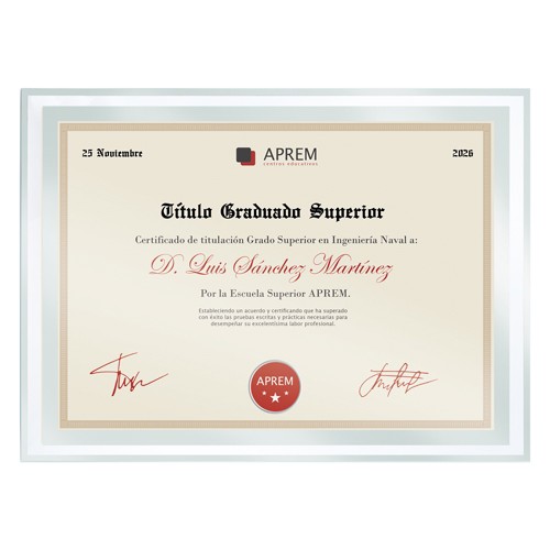 A4 DIPLOMA GLASS FRAME "BISEL"