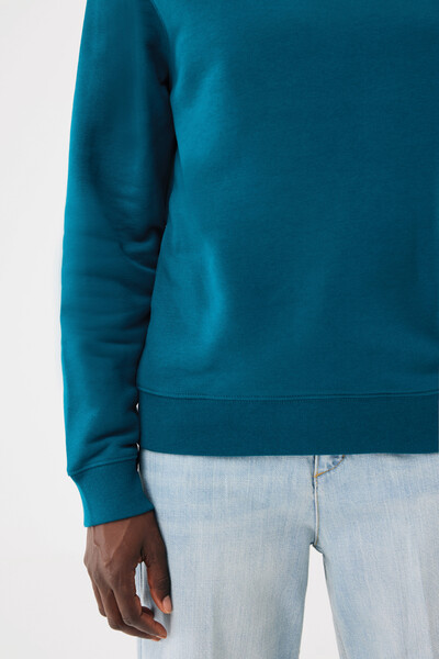Mikina IQONIQ Torla z recyklované bavlny - Dark Teal / S