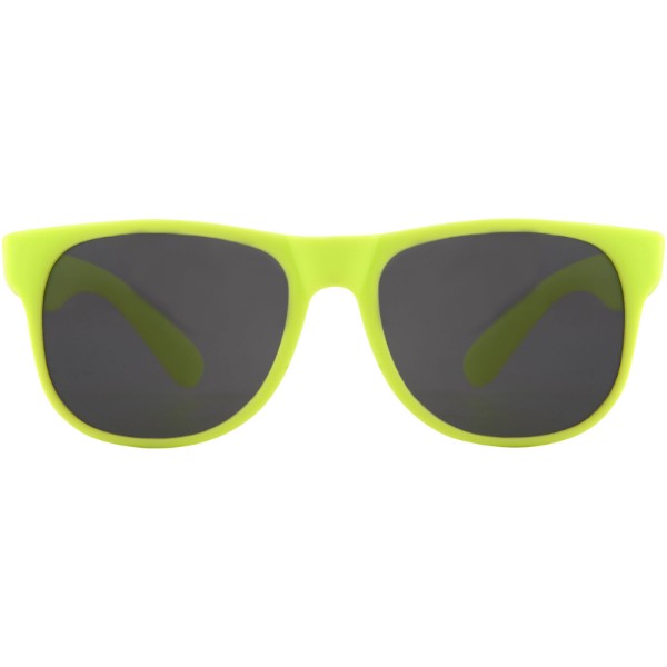 Jednobarevné sluneční brýle Retro - Neonově Žlutá