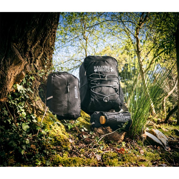 DELFOS POUCH. 300D serecyklovaného polyesteru a 600D serecyklovaného polyesteru ledvinka s reflexními prvky