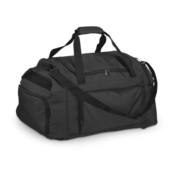 GIRALDO. 300D polyester sports bag - Black