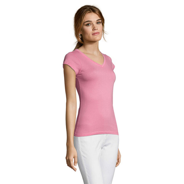 MOON T-SHIRT SENHORA 150g - Cor-De-Rosa OrquídeaL