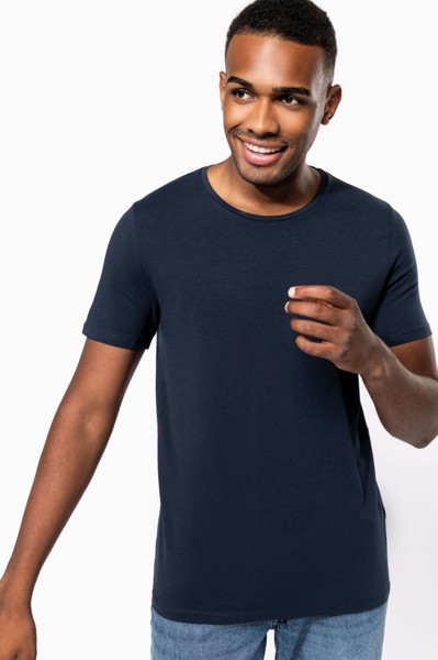 Men's Short-Sleeved Crew Neck T-Shirt - White / L