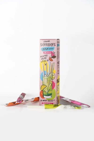 Jedlé slamky box 16 kusov  - mix príchutí