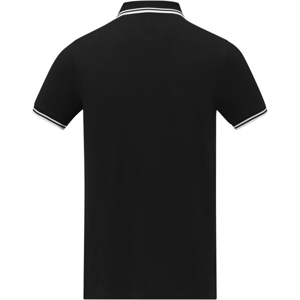 Polo tipping Amarago manches courtes homme - Noir / XS