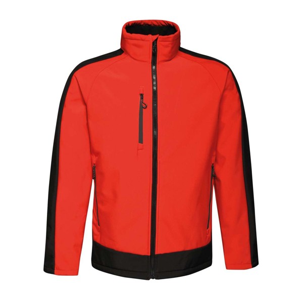 Contrast Printable 3 Layer Softshell - Classic Red / Black / S