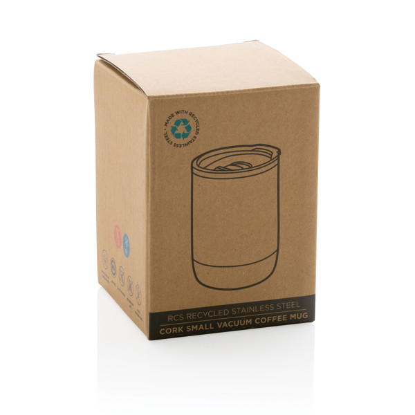 RCS Re-steel cork small vacuum coffee mug - White