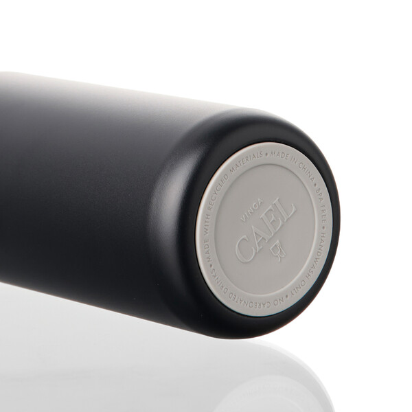 VINGA Cael RCS SS sip bottle 600ML - Black