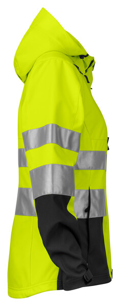 6423 3 LAYER JACKET HV LADY Yellow/black XXXL