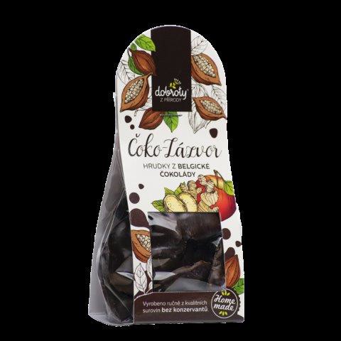 Čoko-Zázvor - hrudky z belgickej čokolády. 100g