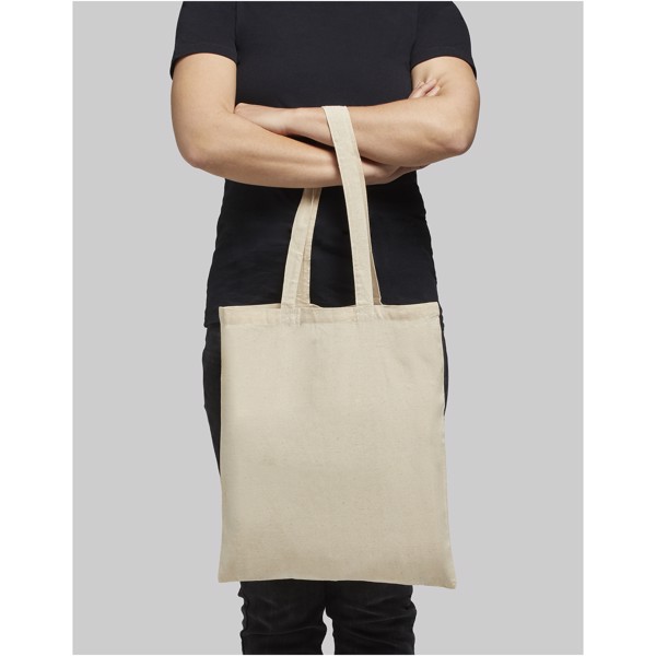 Sac shopping coton Madras 140 gr/m² 7L - Bleu process