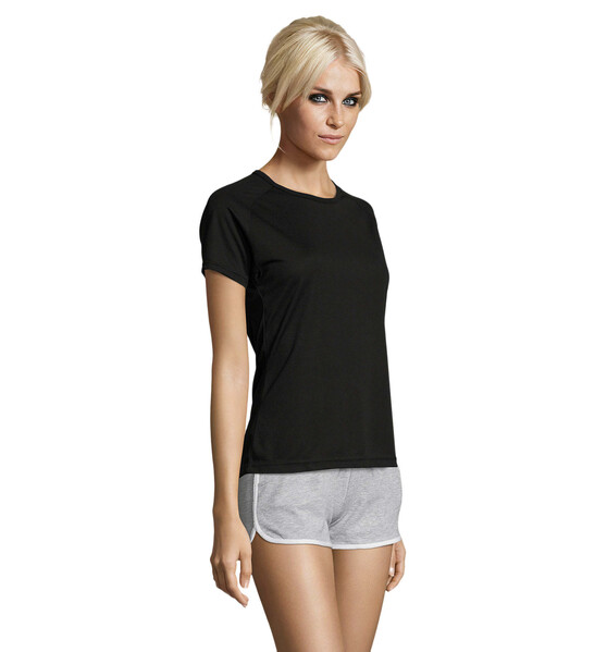 SPORTY T-SHIRT SENHORA 140g Sporty Women - PretoXS