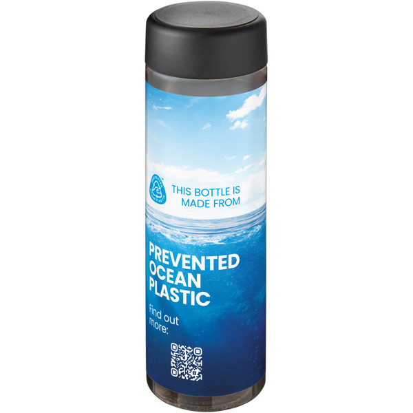 H2O Active® Eco Vibe 850 ml screw cap water bottle - Charcoal / Black
