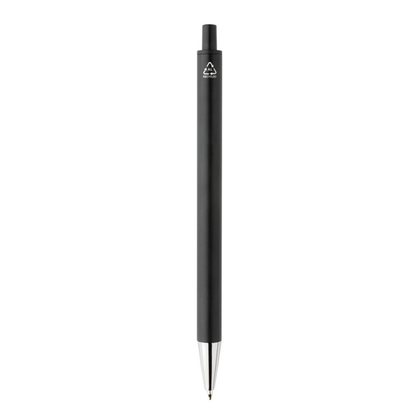 Amisk RCS certified recycled aluminium pen - Black