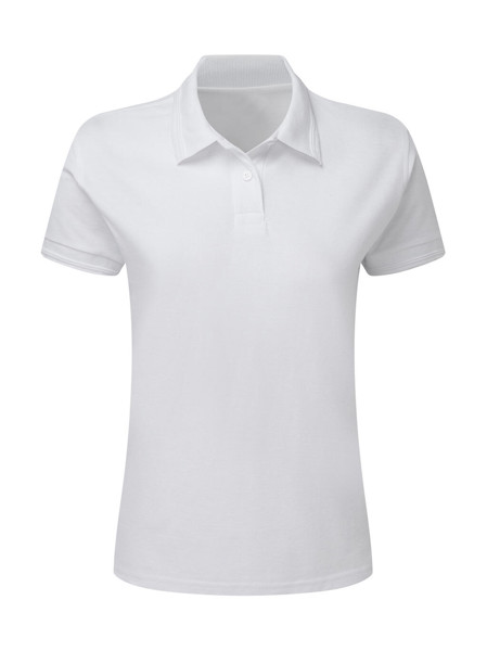 Poly Cotton Polo Women - White / S