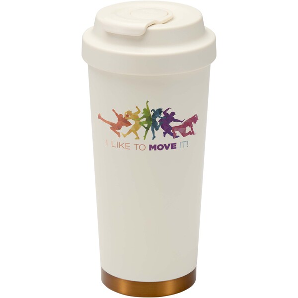 Hampton 480 ml RCS recycled stainless steel double wall vacuum insulated tumbler - Cream