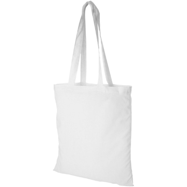 Carolina 100 g/m² cotton tote bag 7L - White