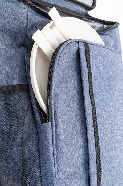 Sac À Dos Pique-Nique Isotherme En Rpet Duonic - Bleu Foncé