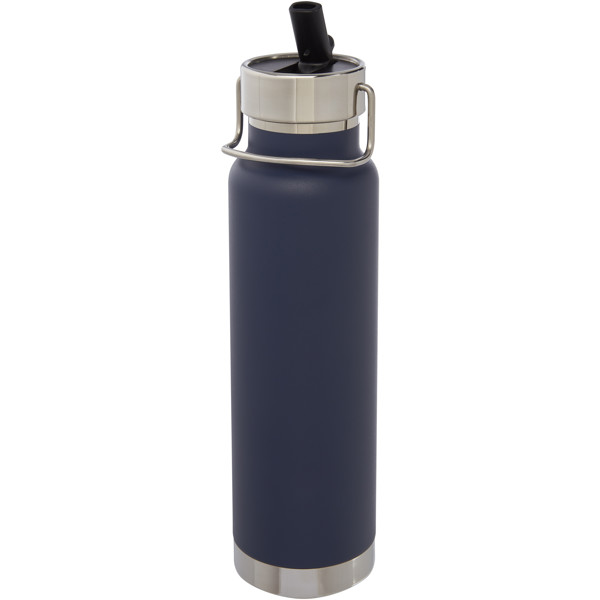 Bouteille isotherme de sport Thor de 750 ml avec isolation par le vide et couche de cuivre - Bleu foncé
