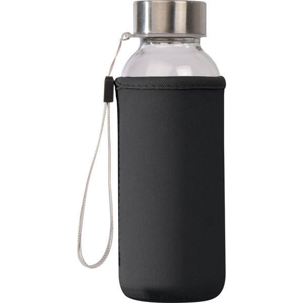 LOTTE Fľaša s neoprénovým puzdrom, 300 ml - Black