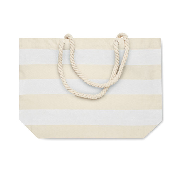 Cotton beach bag 220 gr/m² Heaven Stripe - White
