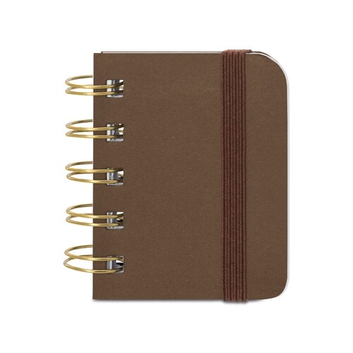 MINI CARNET “KYM” - Marron/ Marron