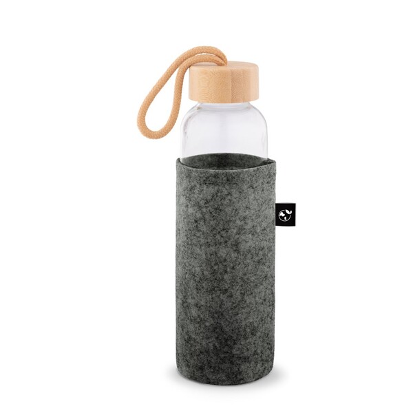 STOREY. Manga em feltro reciclado (100% rPET) ideal para garrafa - Cinzento Escuro