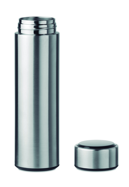 Bouteille  avec thermomètre Pole - Argent Mat