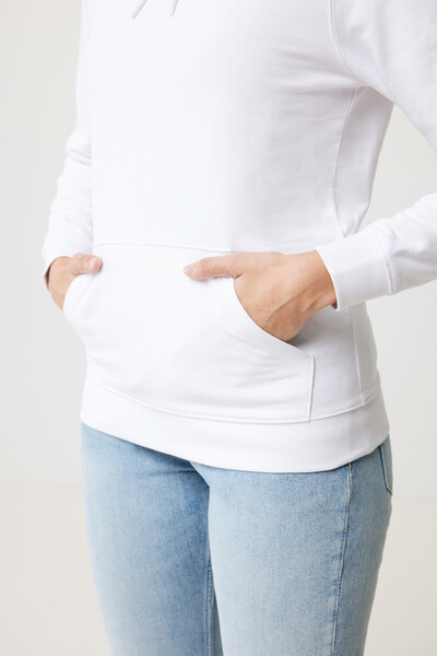 Mikina s kapucí Iqoniq Jasper z recykl. bavlny - Recycled White / M