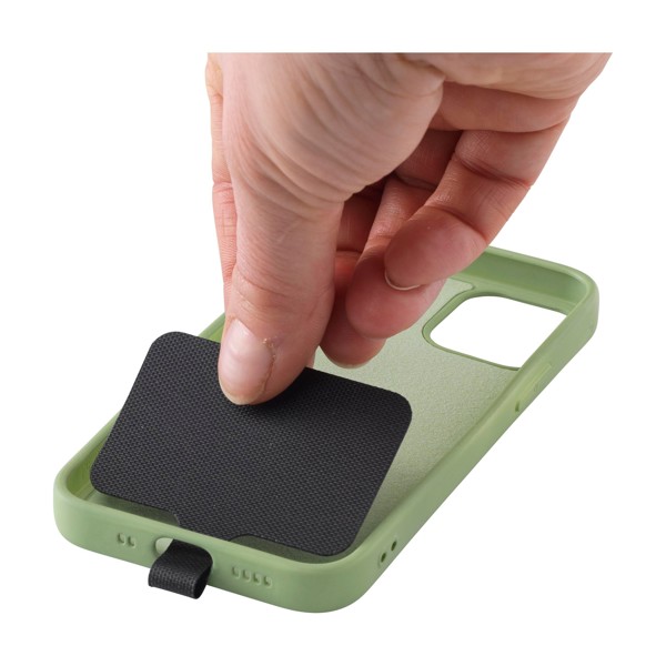 Lace Lanyard GRS RPET 0,5 cm cordelière téléphonique - blanc