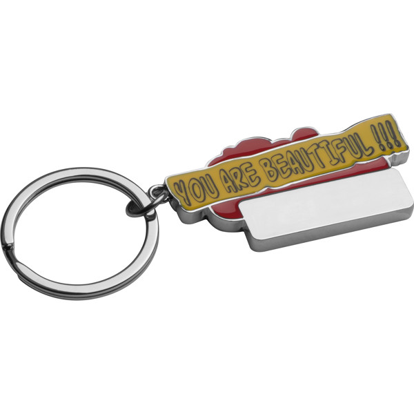 Keyring "You are beautyful!!!" - Red