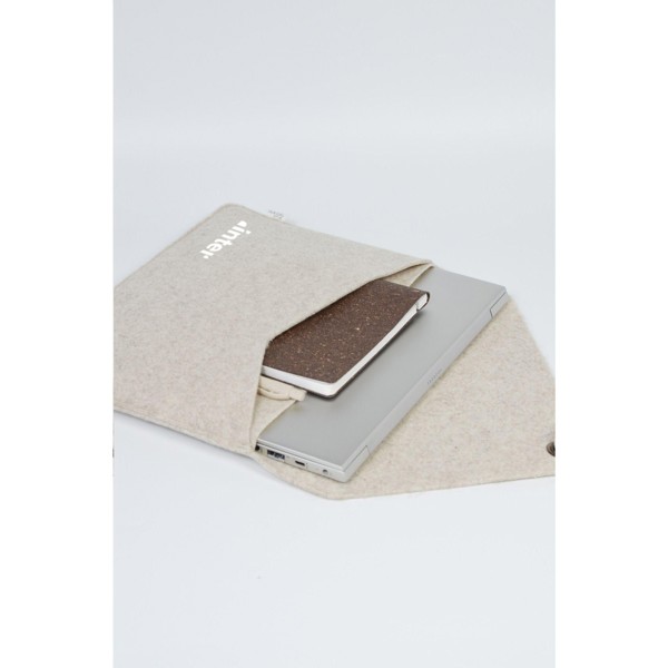 Recycled Felt Laptop Sleeve 15/16p - beige