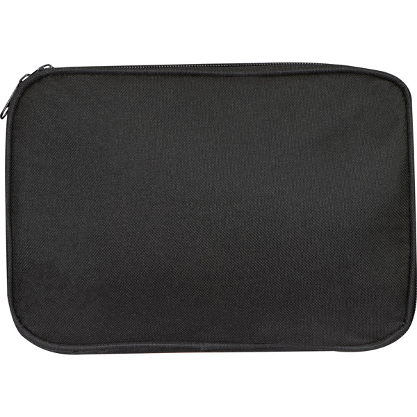 Polyester cooler bag with cork bottom ANNELIESE - Black