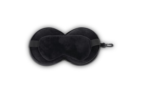 Travel eyemask pillow with zippered case