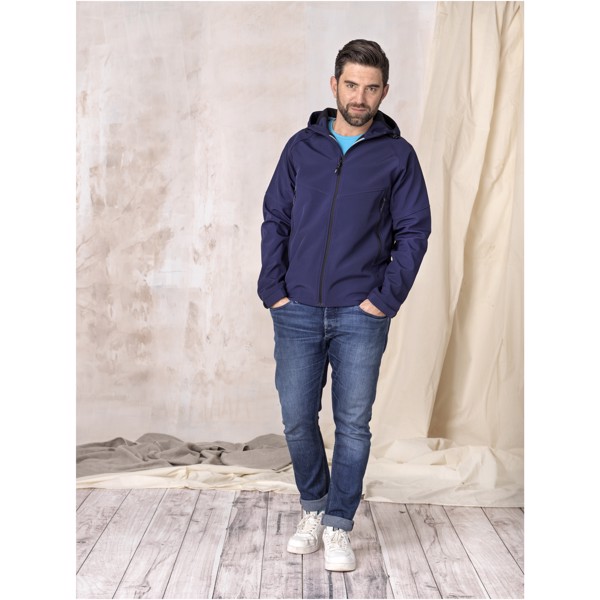 Veste softshell recyclée homme Coltan - Noir / M
