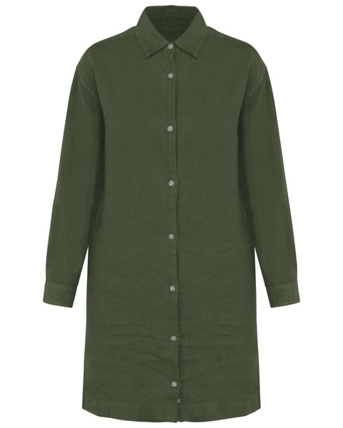 Ladies' Linen Dress Shirt - S